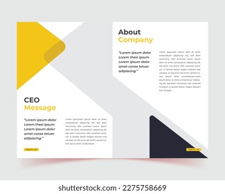 Presentation template, Book cover design,Yellow,Black, corporate company profile brochure template design,Abstract composition,Vector illustration