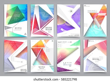 Presentation template, brochure design or cover for business purposes, layout with space for text and images.