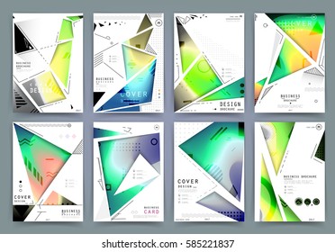 Presentation template, brochure design or cover for business purposes, layout with space for text and images.