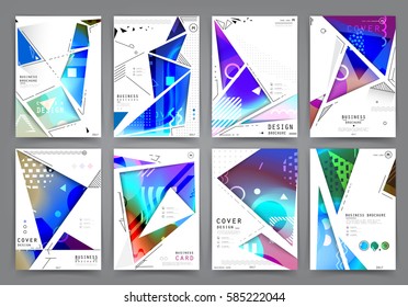 Presentation template, brochure design or cover for business purposes, layout with space for text and images.