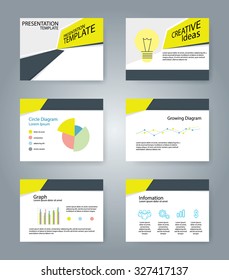 Presentation template collection,business infographic element set,vector illustration