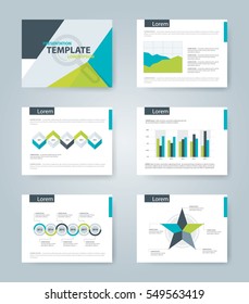 Presentation template collection,business infographic element set,layout design vector illustration