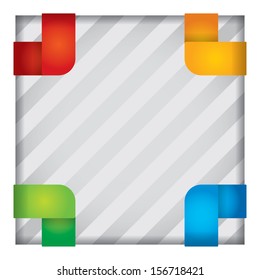 Presentation template with color lines