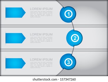 Presentation template with color lines