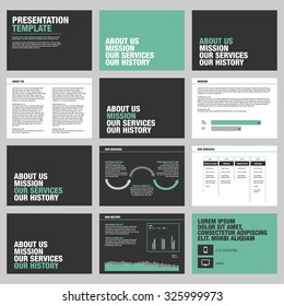 Presentation template design