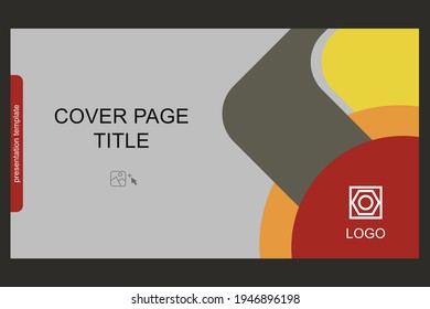 presentation template design with modern style