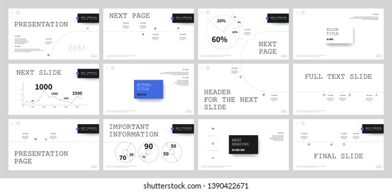Presentation template design. Vector infographics.