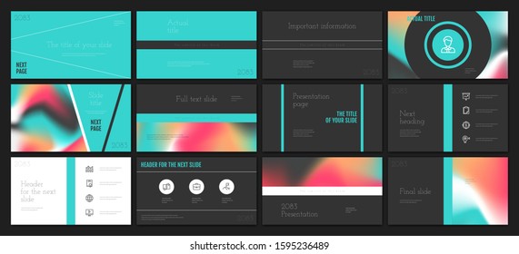 Presentation template design. Vector infographics. Use in Presentation flyer and leaflet corporate report marketing advertising annual report banner. Multipurpose template for presentation slide.