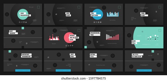 Presentation template design. Vector infographics. Use in Presentation flyer and leaflet corporate report marketing advertising annual report banner. Multipurpose template for presentation slide.