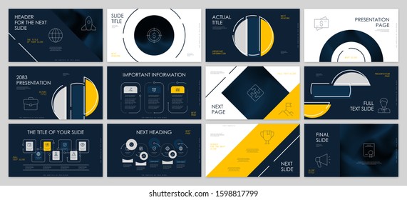 Presentation template design. Vector infographics. Use in Presentation flyer and leaflet corporate report marketing advertising annual report banner. Multipurpose template for presentation slide.