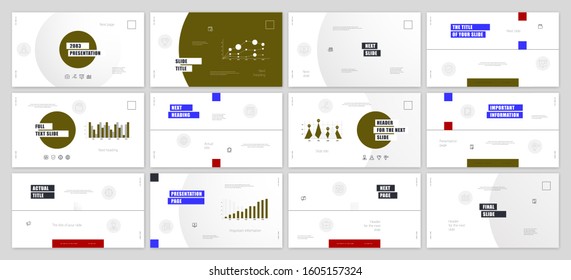 Presentation template design. Vector infographics. Use in Presentation flyer and leaflet corporate report marketing advertising annual report banner. Multipurpose template for presentation slide.