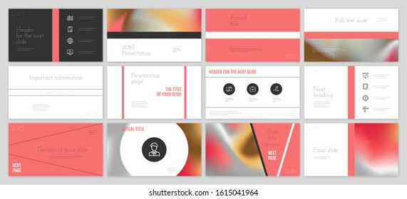 Presentation template design. Vector infographics. Use in Presentation flyer and leaflet corporate report marketing advertising annual report banner. Multipurpose template for presentation slide.