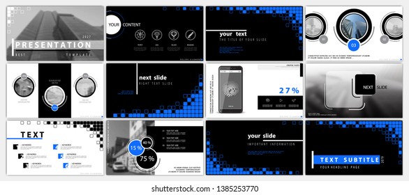 Presentation template. Elements of a business slide on a white background. Vector of infographic. Annotation, design. Use as a postcard, annual report, marketing, banner advertising, design services