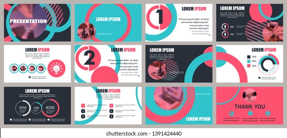 Presentation template. Elements for slide presentations. Flyer, brochure, corporate report, marketing, advertising, annual report, banner