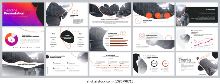 Presentation template. Elements for slide presentations on a white background. Use also as a flyer, brochure, corporate report, marketing, advertising, annual report, banner. Vector