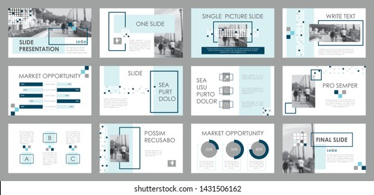 Presentation template. Elements for slide presentations. Use also as a flyer, brochure, corporate report, marketing, advertising, annual report, banner. Blue,
gray.
