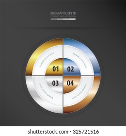 presentation template    gold, bronze, silver, blue color