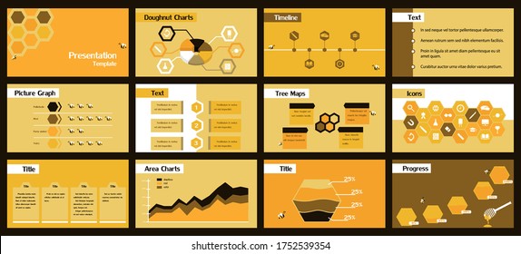 presentation template hive and honey bee