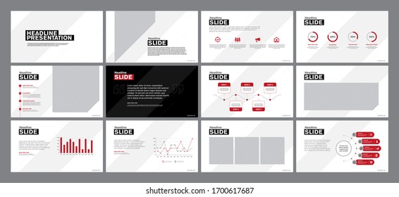 Presentation Template Infographic Elements. Vector Slides Template for Business Project Presentations and Marketing. Editable, Useful Presentation