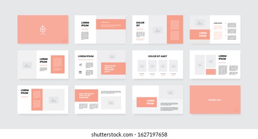 presentation template with minimal and modern style