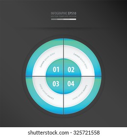 presentation template  neon blue