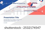 Presentation template on the topic of passenger rail transport