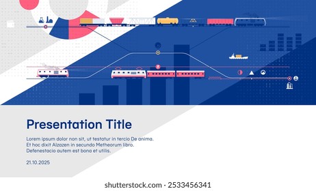 Präsentationsvorlage zum Thema Schienenverkehr