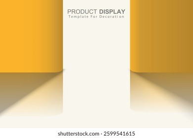Presentation template product display red background for decoration