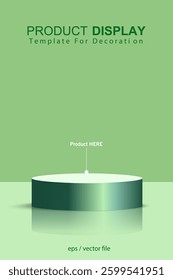 Presentation template product display red background for decoration