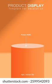 Presentation template product display red background for decoration