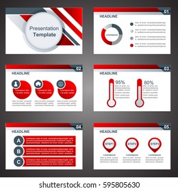 presentation template slides background design .red color.info graphic