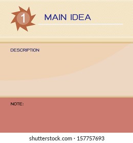 Presentation template theme vector format