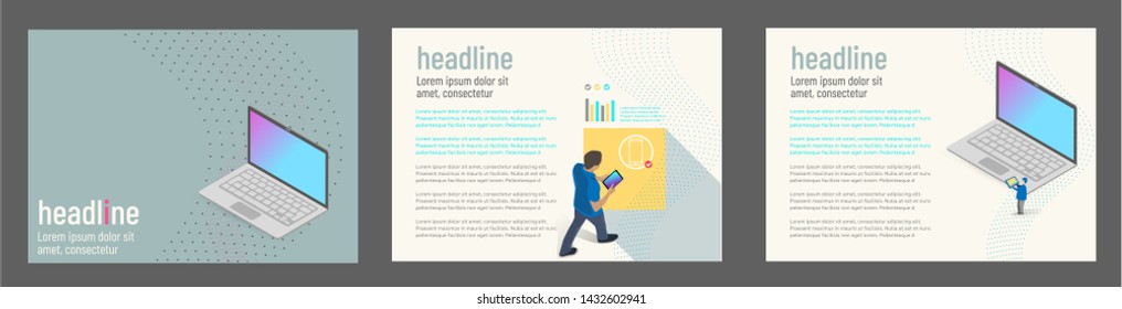 Presentation template. Use also as a flyer, brochure, corporate report, marketing, advertising, annual report, banner. Vector
