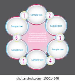 Presentation template, vector
