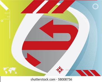 presentation template in vector