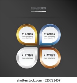 presentation template vector    gold, bronze, silver, blue color
