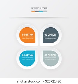 presentation template vector  Orange , blue, gray color