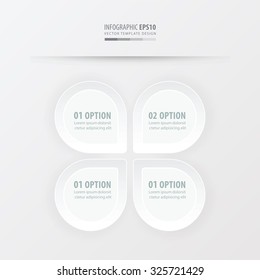 presentation template vector white color