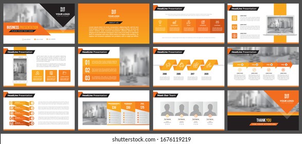 Presentation templates, corporate. Elements of infographics for presentation templates. Annual report, book cover, brochure, layout, leaflet layout template design.	