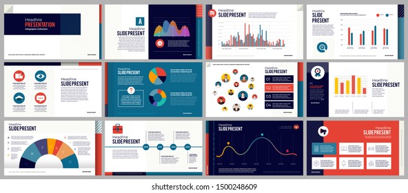 Presentation templates elements on a gradient pink & purple background. decorate with black & white icons graphic. Vector infographics. Use in Presentation, marketing, advertising, annual report.