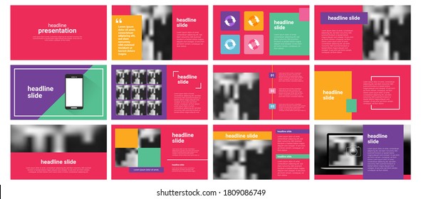 Presentation templates elements on a white background. Vector infographics. Use in Presentation, flyer and leaflet, corporate report, marketing, advertising, annual report, banner.