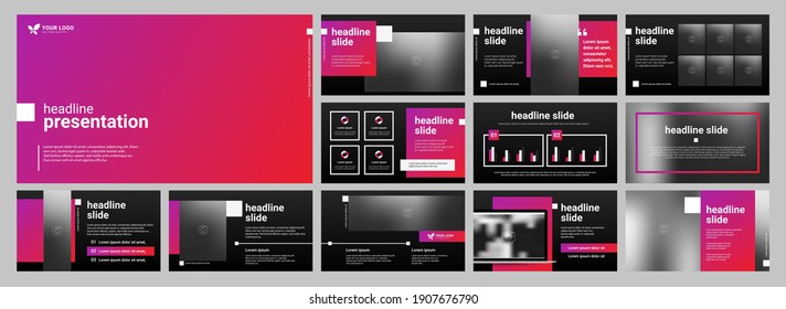 Presentation Templates Set for Business.