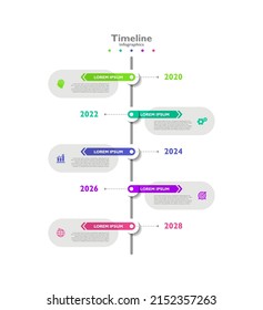 Presentation Timeline business abstract background infographic template colorful with 5 step