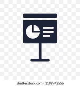 Presentation transparent icon. Presentation symbol design from Business collection. Simple element vector illustration on transparent background.