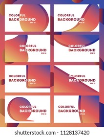 Presentation. Vector background with bright colors and minimalistic design.