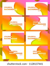 Presentation. Vector background with bright colors and minimalistic design.