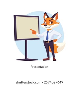 Presentation vector character illustration. EPS 10 File