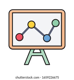 presentation vector flat color icon 