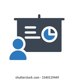 presentation vector glyph color  icon