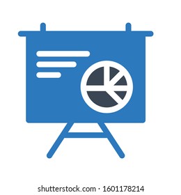 presentation vector glyph color icon 